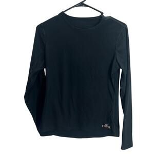 Hot Chillys Thermal Base Layer Long Sleeve Top Black Women’s Large USA Made
